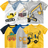 🚧 Dig Into Fun! Excavator Cartoon Tee for Little Builders (2–10Y) - ThiGui